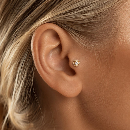 Diamond Tragus Küpe - Helix Tragus