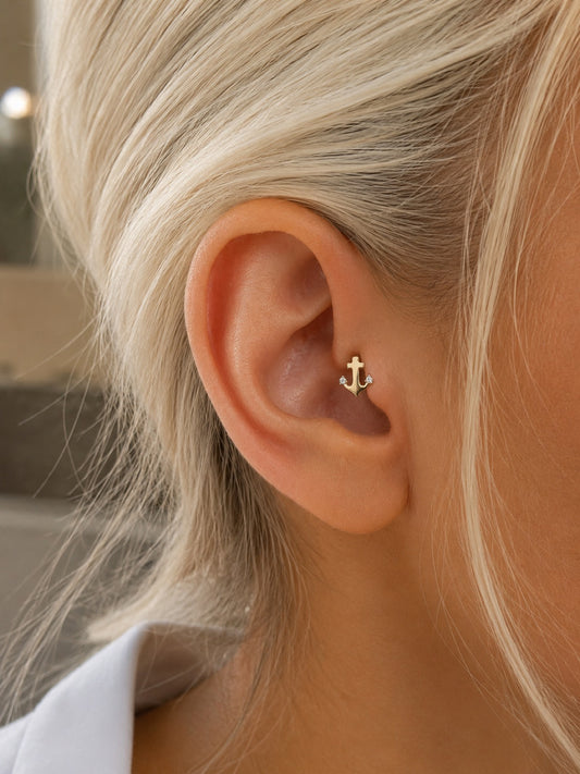 Çapa Tragus Küpe - Piercing